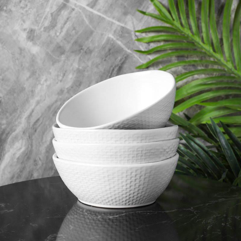 Stone Lain Abigael Bowl Set Stoneware, White