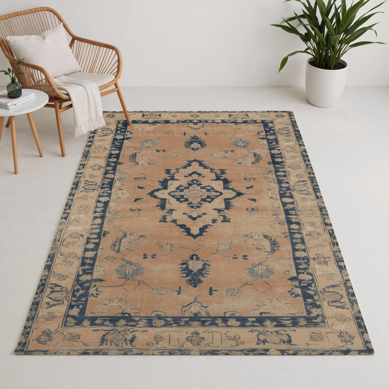 Tapis intérieur et extérieur brun Overdyed, Rectangle 9 pi x 12 pi