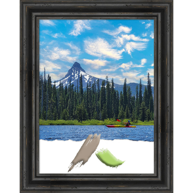 Bikari Wood Picture Frame, Black, 16" W x 20" H