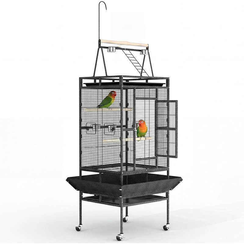 82.7cm Metal Floor Bird Cage