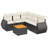 Vidaxl Garden Sofa Set Black