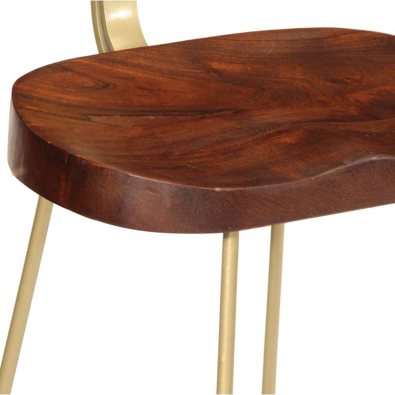 Brahn Counter Stool, Gold, Extra High (Overall Height: 88cm)