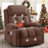 Power Lift Recliner Chair With Heat And Massage Electric Fabric Recliner Chair For Elderly With Side Pocket, USB Charge Port, Remote Control For Living Room-1456132600