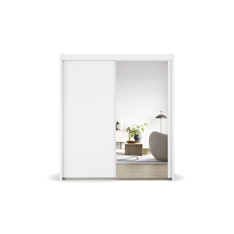 Imperial 2 Door Sliding Wardrobe, Alpine white