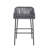 Set Of 2 Outdoor Patio Barstool, Dark Gray Rope-2129102047