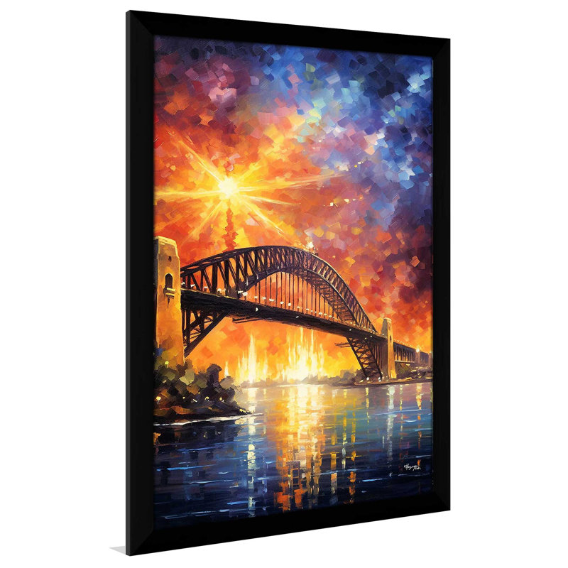 "Sydney Harbour Bridge, Australie" par V2 Design Co., reproduction sur acrylique, H 27,5 po x l 21,5 po x P 0,75 po