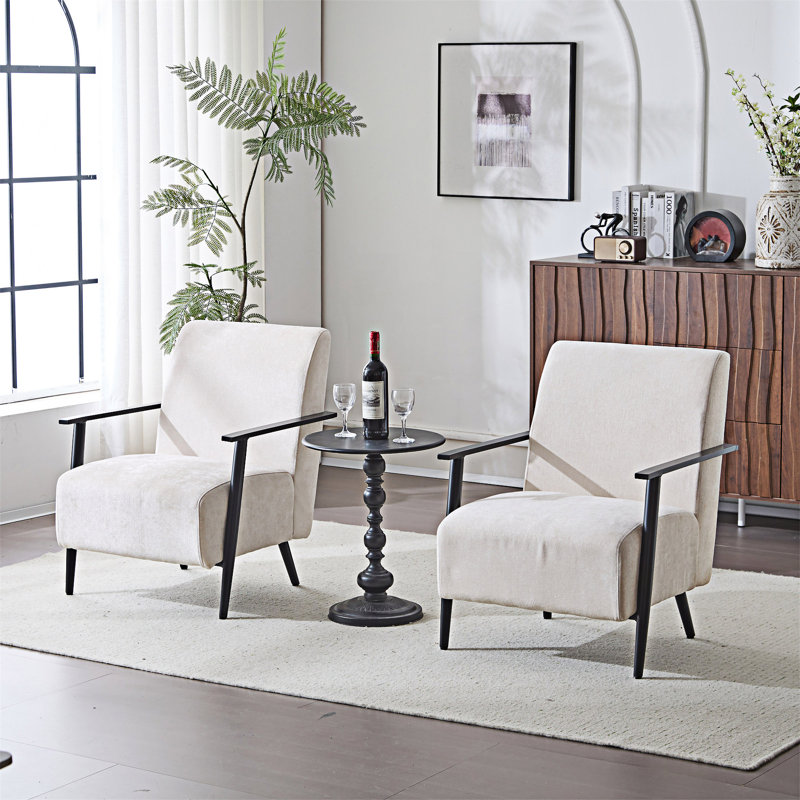 Méridienne Upholstery, ensemble de 2, Beige