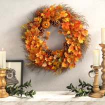 2022 New Fall Peony and Pumpkin Wreath Year Round, Farmhouse Fall Wreaths  for Front Door, Durable Autumn Wreath with Maple Leaf Berry Pumpkin  Pinecone