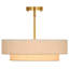 Lustre semi-encastré en tissu 4 lumières Maskell-1147556284
