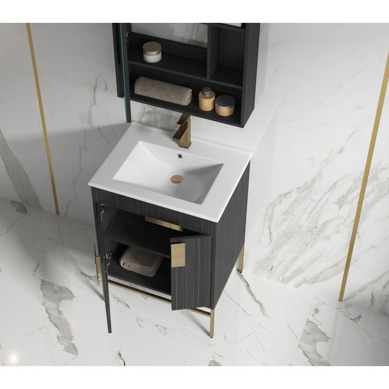 Ensemble de meuble-lavabo simple 24 po 24 po