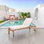Dansville 28.7'' Outdoor Powder Coated Aluminum Chaise Lounge