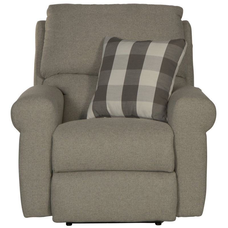 Fauteuil inclinable Aneeta, Polyester gris, Électrique