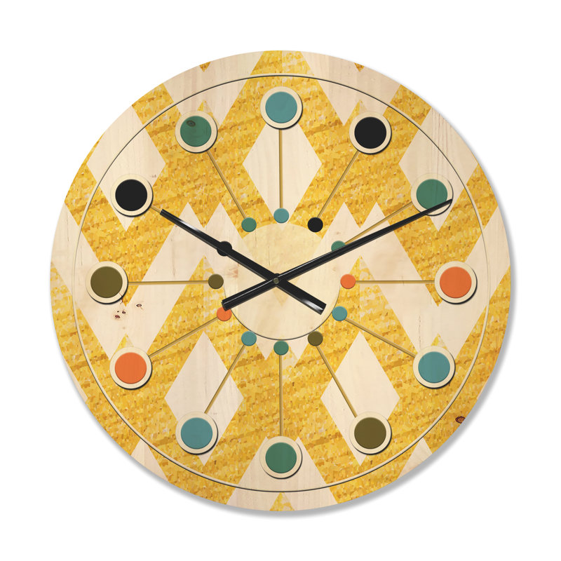Solid Wood Wall Clock, Medium
