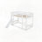 Twin Over Twin Floor Bunk Bed with Climbing Ramp and Playhouse Design