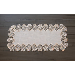 Chemin de table Beige Rose