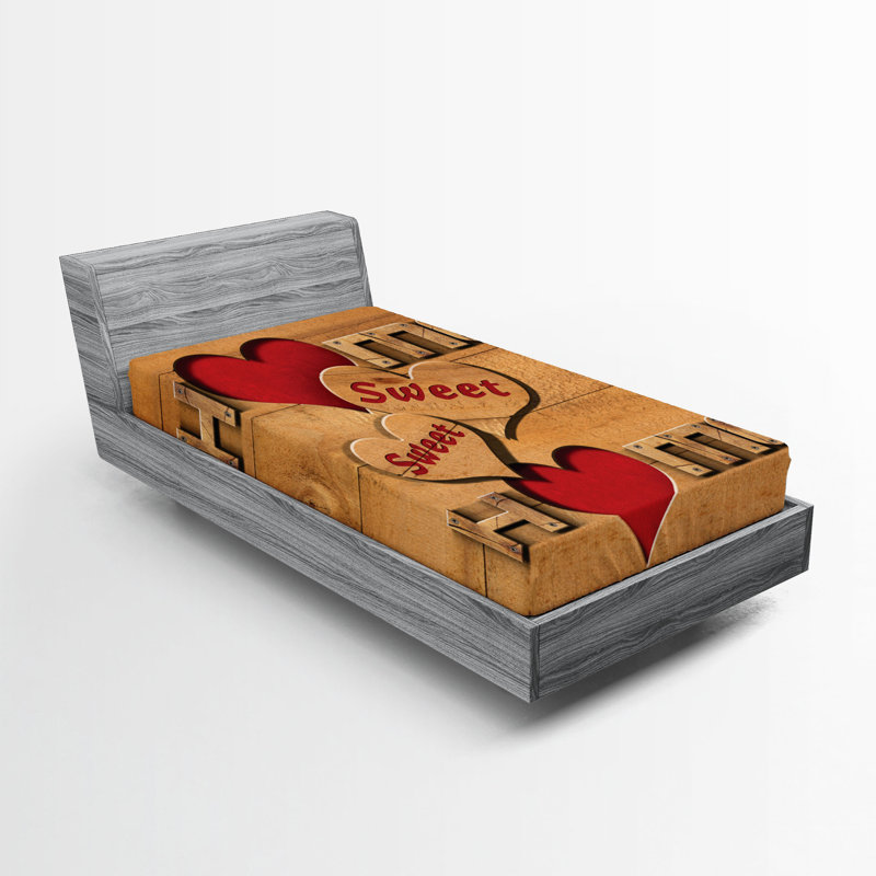 Drap-housse Ambesonne Saying, Drap-housse de taille simple