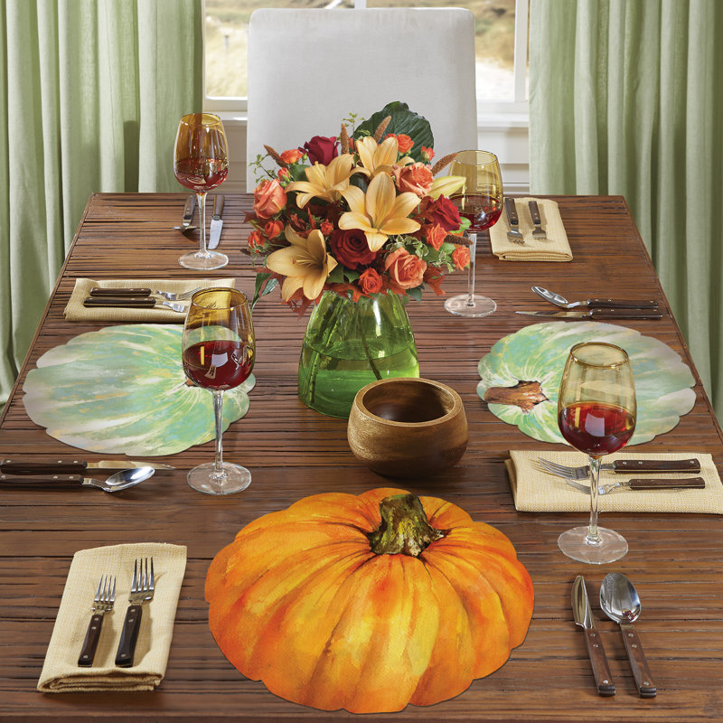 Pumpkin 4 Piece Placemat Set