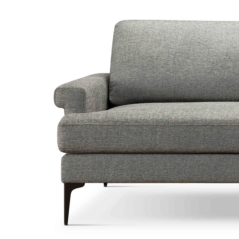 Canapé Zadien, 100% polyester gris