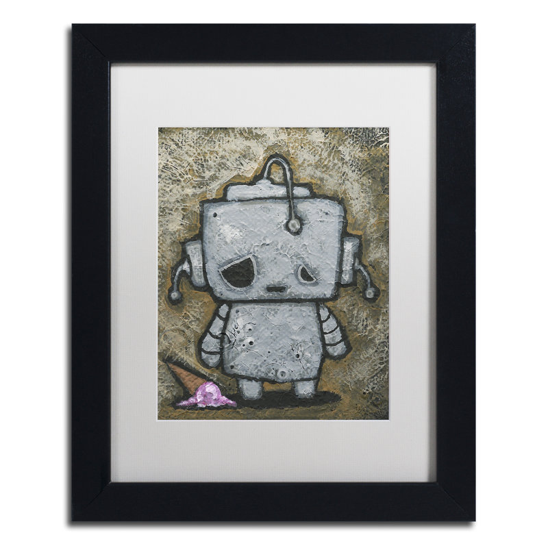 Jonati Weebot-Icecream 'Craig Snodgrass, reproduction d'art encadrée, H 14 po x l 11 po x P 0,5 po, Blanc