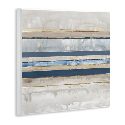  "Nautical Tone Stripes", art mural sur bois par Lera