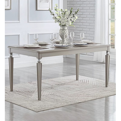 American-style light luxury solid wood dining table