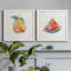 Happy Pear - Ensemble de 2 peintures sur toile encadrées-1314333193-1314333195