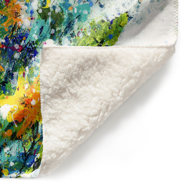 Couverture sherpa douce 2 souvenirs doux, l 51 po x L 60 po