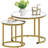 Gold Nesting Coffee Table Set of 2