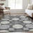 Premium Machine Washable Prisco Charcoal Rug-979484931