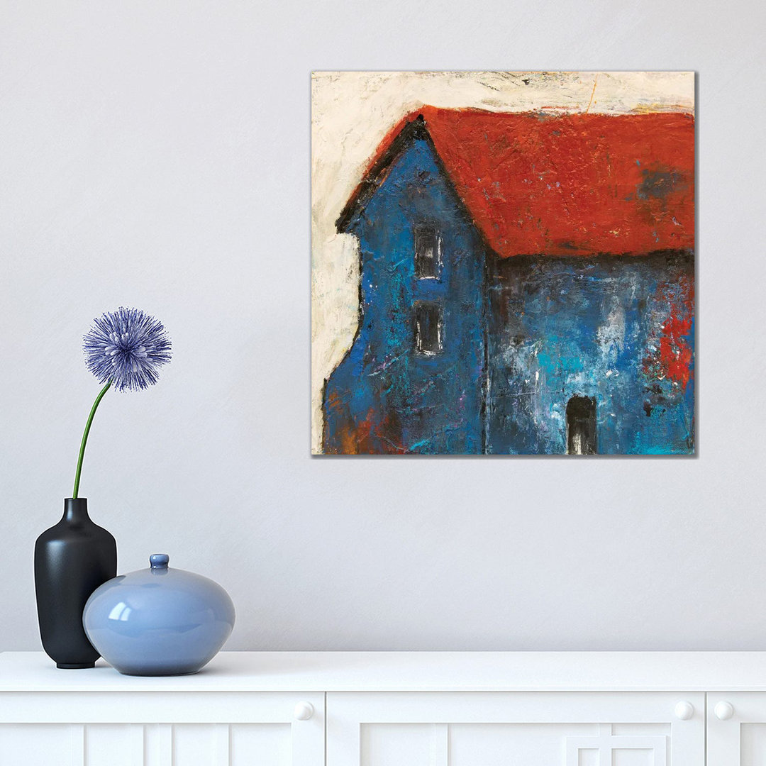 Blue Barn by Erin Ashley - Wrapped Canvas Gallery-Wrapped Canvas Giclée