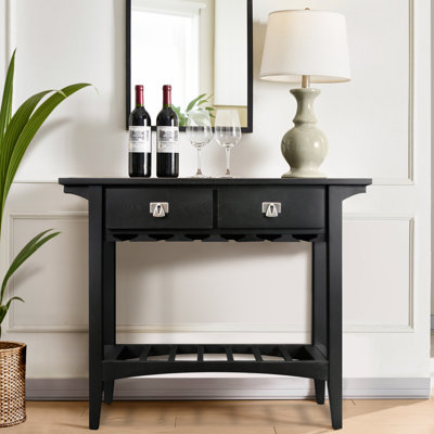 Mission Solid Wood Wine Stand