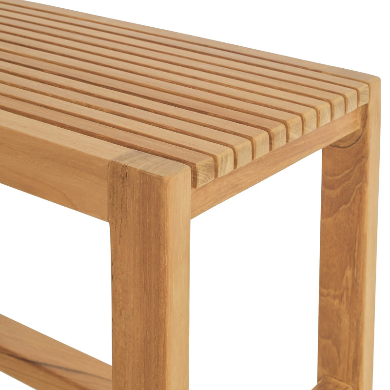 Banc de douche en teck l 35,5 po Hieu