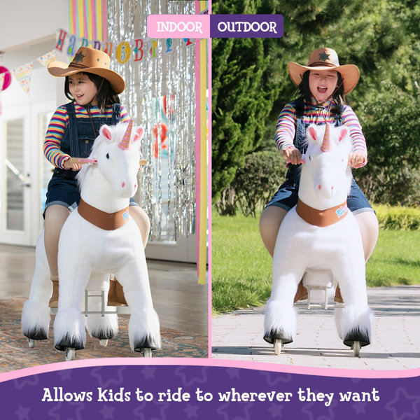 PonyCycle Model U Ride On Unicorn & Reviews | Wayfair