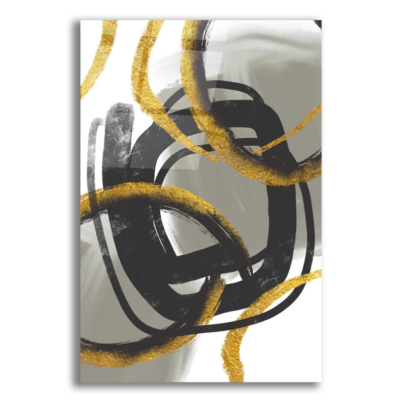 «Gold Meets Neutrals IV» par Andrea Haase - impression sans cadre, H 16 po x l 12 po