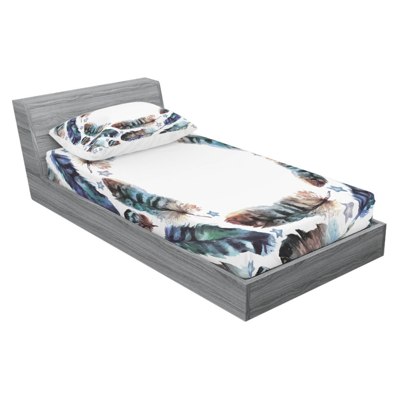 Microfiber Sheet Set, Twin Sheet Set with Fitted Sheet