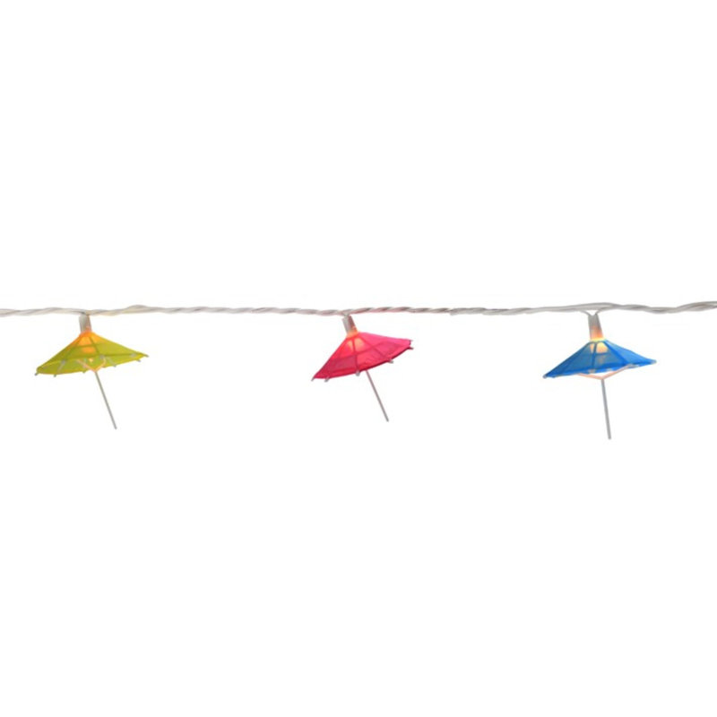 Parasol de Noël 10 lumières 10 fils de couleur blanche 6 pi
