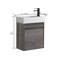 Petit meuble-lavabo avec lavabo, montage flottant de conception moderne avec portes à fermeture en douceur-1571015802
