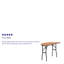 Table d’événement pliante en bois 48 po Wofford