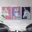 Unicorn II - ensemble de 3 reproductions d'art-1875798466-1875798467
