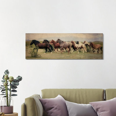 A Run Through The Desert by Rhonda Thompson - Wrapped Canvas Panoramic Print