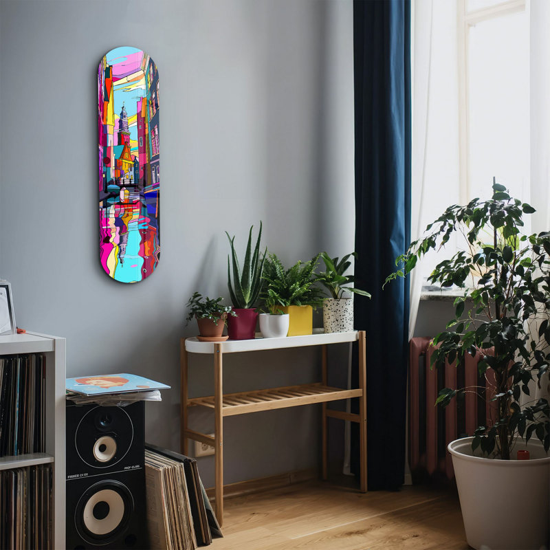 Peinture décorative en verre trempé