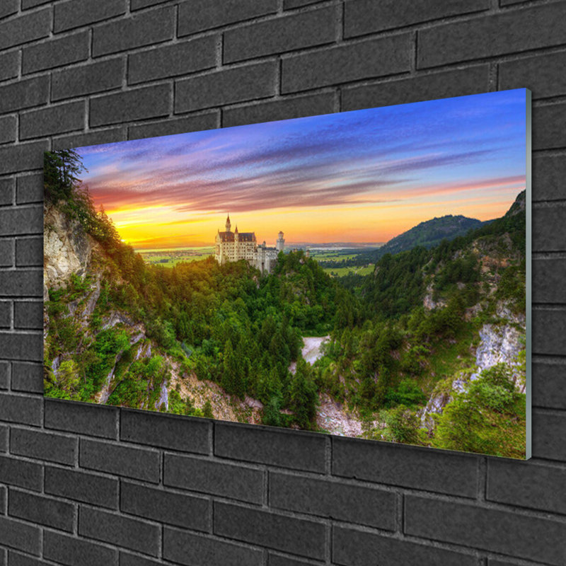 Landscape Mountains - Unframed Photograph on Glass