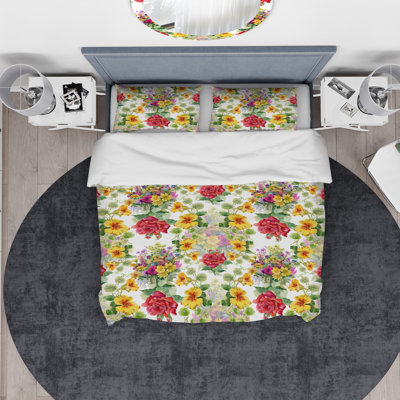 Traditional Floral Duvet Cover