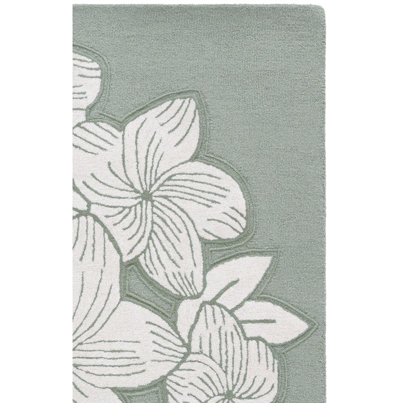 Glamour Hand Tufted Wool; Viscose; Cotton Floral Indoor Rug, Runner 2'3" x 8'