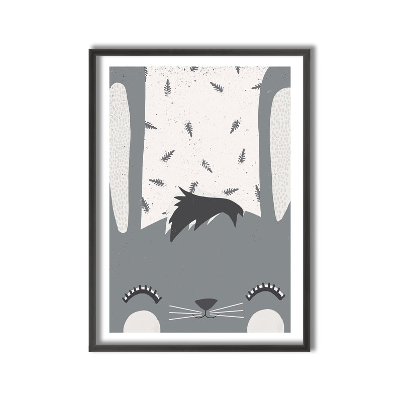 Pop Art & Retro Little Bunny par Treechild, art encadré, H 16 po x l 12 po x P 1 po
