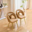 Chaise de meuble-lavabo rembourrée pour salle à manger, salon et chambre à coucher (ensemble de 2)-416122092