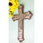 Espoir, espoir, amour, foi, Lord, Hear My Prayer, fleur de lys, croix murale en simili cuir