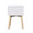 Side Table, Bedside Table With 2 Drawers, Mid-Century Modern Storage Nightstand, Small Bedside Table-2064229017