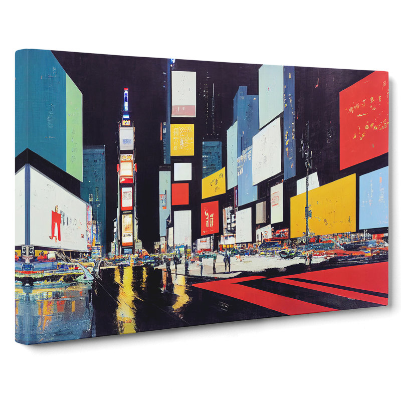 New York Times Square Art Vol.1 - Wrapped Canvas, 50cm H x 76cm W x 3cm D