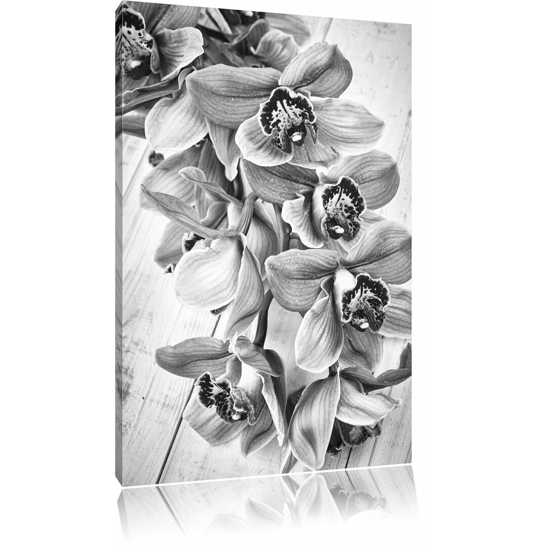 Leinwandbild „Orchideenblüten“, Fotodruck